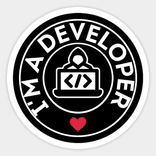 I am a developer Sticker